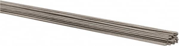 Welding Material - 36 Inch Long, 0.035 Inch Diameter, Bare Coated, Stainless Steel, TIG Welding and Brazing Rod - 1 Lb., Industry Specification 308L - Exact Tooling