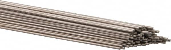 Welding Material - 36 Inch Long, 0.045 Inch Diameter, Bare Coated, Stainless Steel, TIG Welding and Brazing Rod - 1 Lb., Industry Specification 316L - Exact Tooling
