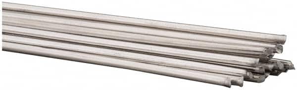 Welding Material - 36 Inch Long, 3/32 Inch Diameter, Bare Coated, Aluminum, TIG Welding and Brazing Rod - 1 Lb., Industry Specification 4043 - Exact Tooling