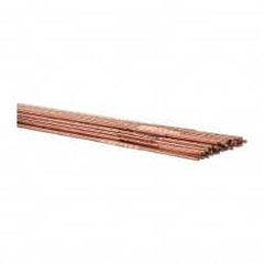 Welding Material - 36 Inch Long, 1/16 Inch Diameter, Bare Coated, Carbon Steel, TIG Welding and Brazing Rod - 1 Lb., Industry Specification ER70S2 - Exact Tooling