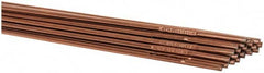 Welding Material - 36 Inch Long, 1/8 Inch Diameter, Bare Coated, Carbon Steel, TIG Welding and Brazing Rod - 10 Lb., Industry Specification ER70S2 - Exact Tooling