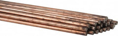 Welding Material - 36 Inch Long, 3/32 Inch Diameter, Copper Coated, Carbon Steel, TIG Welding and Brazing Rod - 10 Lb., Industry Specification ER70S6 - Exact Tooling