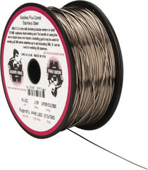 Welding Material - 308LFC-O, 0.035 Inch Diameter, Stainless Steel, Gasless, MIG Welding Wire - 1 Lb. Roll - Exact Tooling