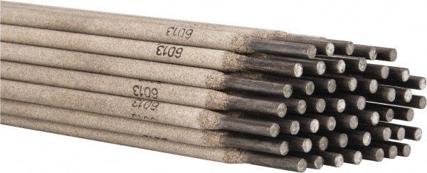 Welding Material - 14" Long, 5/32" Diam, Steel Alloy Arc Welding Electrode - E6013 - Exact Tooling