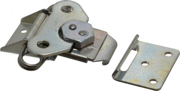 Value Collection - 4.68" Long x 3-1/4" Wide x 0.72" High, Standard Base Wing Turn Latch - Steel, with Zinc Finish - Exact Tooling