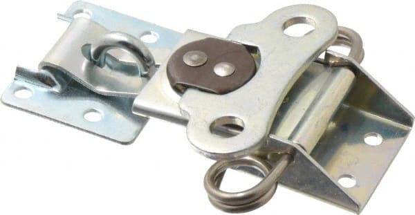 Value Collection - 4.49" Long x 3-1/4" Wide x 0.72" High, Padlockable Latch Wing Turn Latch - Steel, with Zinc Finish - Exact Tooling