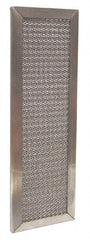 Made in USA - 10" Noml Height x 20" Noml Width x 2" Noml Depth, 75% Capture Efficiency, Permanent Air Filter - MERV 4, Aluminum Mesh, Integrated Aluminum Frame, 350 Max FPM, 1,000 CFM - Exact Tooling