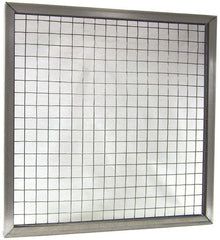Made in USA - Galvanized Steel Wire Air Filter Frame - 16" Noml Height x 2" Noml Depth x 20" Noml Width, For Use with Filter Pads - Exact Tooling