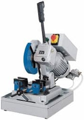 Rong Fu - 1 Cutting Speed, 9" Blade Diam, Cold Saw - 52 RPM Blade Speed, Bench Machine, Compatible with Ferrous Material - Exact Tooling