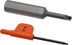 Kennametal - 0.23" Min Bore Diam, 2-3/4" OAL, 1/2" Shank Diam, CSBI Indexable Boring Bar - 1" Max Bore Depth, CDC Insert, Screw Holding Method - Exact Tooling