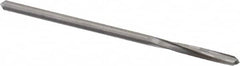Hertel - 3/32" Solid Carbide 4 Flute Chucking Reamer - Spiral Flute, Straight Shank, 1/2" Flute Length, 2" OAL - Exact Tooling