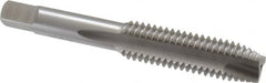 Hertel - 1/2-13 UNC, 3 Flute, Bright Finish, High Speed Steel Spiral Point Tap - Plug Chamfer, Left Hand Thread, 3-3/8" OAL, 3B Class of Fit - Exact Tooling