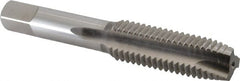 Hertel - 5/8-11 UNC, 3 Flute, Bright Finish, High Speed Steel Spiral Point Tap - Plug Chamfer, Left Hand Thread, 3-13/16" OAL, 3B Class of Fit - Exact Tooling