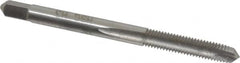 Hertel - #10-32 UNF, 2 Flute, Bright Finish, High Speed Steel Spiral Point Tap - Plug Chamfer, Left Hand Thread, 2-3/8" OAL, 2B Class of Fit - Exact Tooling