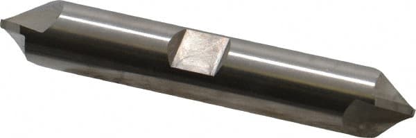 Hertel - 1/2" Diam 2 Flute Double End Cobalt Chamfer Mill - Exact Tooling