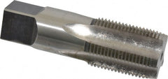 Hertel - 3/4-14 NPS Thread, 5 Flute Standard Pipe Tap - 3-1/4" OAL, 1-3/8" Thread Length, 29/32" Shank Diam, Bright Finish, High Speed Steel - Exact Tooling