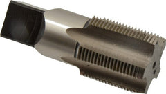 Hertel - 1-1/4 - 11-1/2 NPS Thread, 5 Flute Standard Pipe Tap - 4" OAL, 1-3/4" Thread Length, 1-5/16" Shank Diam, Bright Finish, High Speed Steel - Exact Tooling