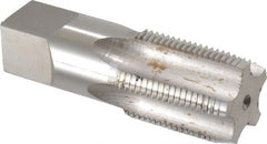 Hertel - 1 - 11-1/2 NPS Thread, 5 Flute Standard Pipe Tap - 3-1/4" OAL, 1-3/4" Thread Length, 1-1/8" Shank Diam, Bright Finish, High Speed Steel - Exact Tooling