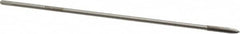 Hertel - M4x0.70 Metric Coarse 2 Flute D4 High Speed Steel Spiral Point Extension Tap - Plug Chamfer, 6" OAL, 6H Class of Fit - Exact Tooling