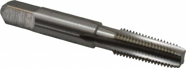 Hertel - 1/16-27 NPTF Thread, 4 Flute Short Projection Standard Pipe Tap - 2-1/8" OAL, 11/16" Thread Length, 5/16" Shank Diam, Bright Finish, High Speed Steel - Exact Tooling