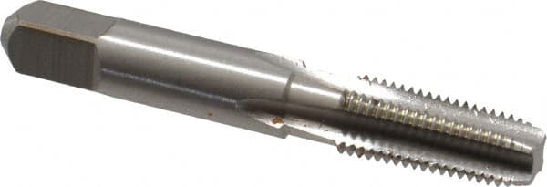 Hertel - 1/16-27 NPT Thread, 4 Flute Short Projection Standard Pipe Tap - 2-1/8" OAL, 11/16" Thread Length, 5/16" Shank Diam, Bright Finish, High Speed Steel - Exact Tooling