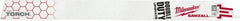 Milwaukee Tool - 12" Long, High Speed Steel Reciprocating Saw Blade - Straight Profile, 10 TPI, Toothed Edge, Tang Shank - Exact Tooling
