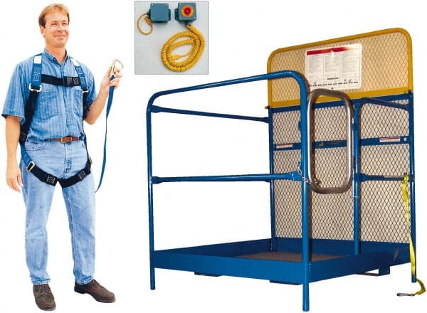 Vestil - 60" Platform - Forklift Work Platform, 1,000 Lb Capacity, 60" Platform Height, 48" Base Width x 48" Base Depth - Exact Tooling