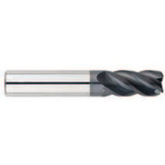 5/16" Dia. - 3/4" LOC - 2-1/2" OAL - .015-.020 Radius 4 FL Carbide S/E HP End Mill-AlTiN - Exact Tooling