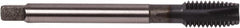 Union Butterfield - 5/8-11 UNC, 4 Flute, TiCN Finish, Powdered Metal Spiral Point Tap - Plug Chamfer, Right Hand Thread, 4.331" OAL, 1-1/16" Thread Length, 0.48" Shank Diam, 2B Class of Fit, Series 1672AP - Exact Tooling
