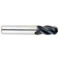 3/4" Dia. - 4" OAL - Ball Nose-AlTiN Coated-Solid Carbide HP SE End Mill-4 FL - Exact Tooling