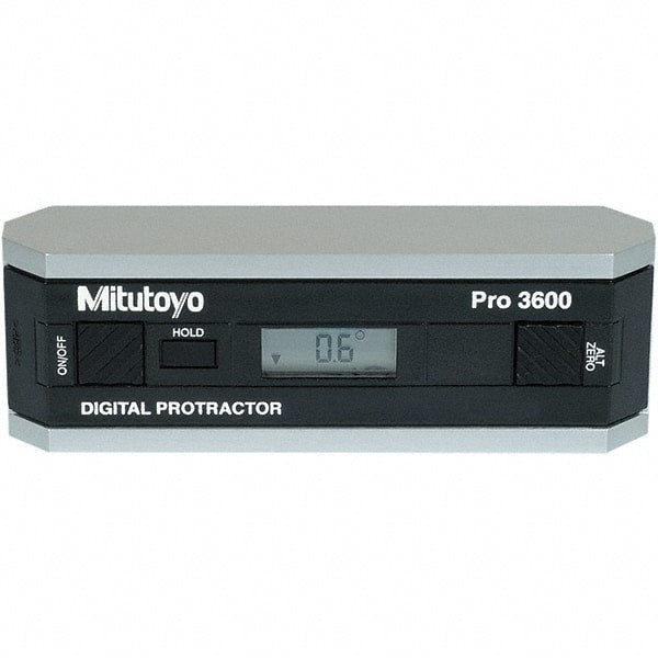 Mitutoyo - Digital & Dial Protractors Style: Digital Measuring Range (Degrees): 360.00 - Exact Tooling