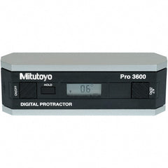 Mitutoyo - Digital & Dial Protractors Style: Digital Measuring Range (Degrees): 360.00 - Exact Tooling