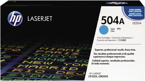 Hewlett-Packard - Cyan Toner Cartridge - Use with HP Color LaserJet CM3530 MFP, CP3525 - Exact Tooling