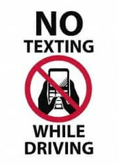 NMC - 14" Long, Pressure-Sensitive Vinyl Safety Sign - Use for Workplace/Safety - Exact Tooling