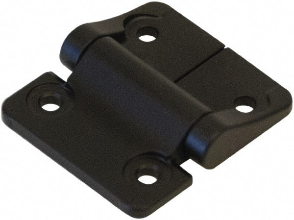 Value Collection - 1.58" Long x 1-1/2" Wide, Aluminum Door Hinge - Aluminum, Black Finish - Exact Tooling