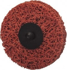 Norton - 3" Disc Diam, Ceramic Quick Change Disc - Type R Attaching System, Nonwoven, Orange, Extra Coarse Grade, 12,000 RPM - Exact Tooling