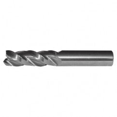 1/2x1/2x1-1/4x3 3FL Square Carbide End Mill-Round Shank-Uncoated - Exact Tooling