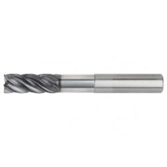 1/2x1/2x1-1/4x2-1/4x4 .030R 5FL Carbide End Mill-Weldon Shank-AlTiN - Exact Tooling