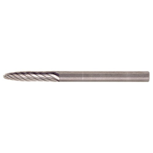 SF-41 Standard Cut Solid Carbide Bur-Round Nose Tree Shape - Exact Tooling