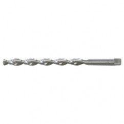 #15 RHS / RHC HSS 135 Degree Notched Point Deep Hole Parabolic Taper Length Drill - Bright - Exact Tooling