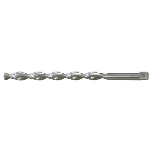 #25 RHS / RHC HSS 135 Degree Notched Point Deep Hole Parabolic Taper Length Drill - Bright - Exact Tooling