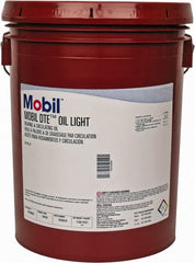 Mobil - 5 Gal Pail Mineral Circulating Oil - SAE 10, ISO 32, 31 cSt at 40°C & 5.5 cSt at 100°F - Exact Tooling