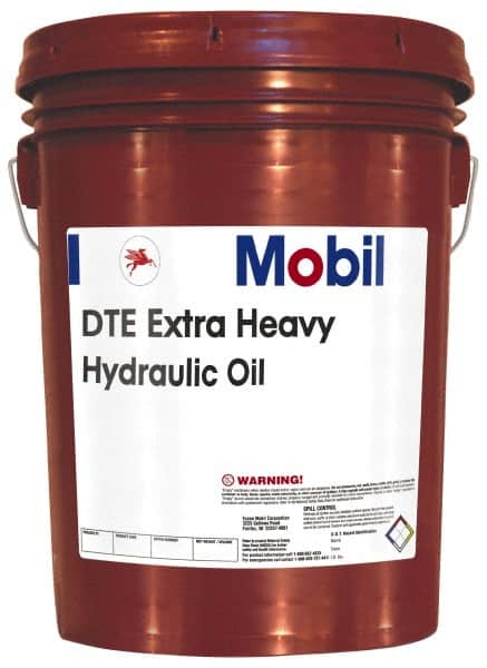 Mobil - 5 Gal Pail Mineral Circulating Oil - SAE 40, ISO 150, 146 cSt at 40°C & 14.4 cSt at 100°F - Exact Tooling