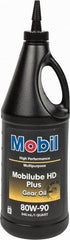 Mobil - 0.25 Gal Bottle, Gear Oil - 14.8 St Viscosity at 100°C, 141 St Viscosity at 40°C - Exact Tooling