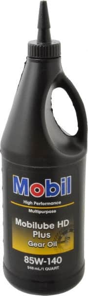 Mobil - 0.25 Gal Bottle, Gear Oil - 26.6 St Viscosity at 100°C, 260 St Viscosity at 40°C - Exact Tooling