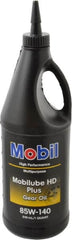 Mobil - 0.25 Gal Bottle, Gear Oil - 26.6 St Viscosity at 100°C, 260 St Viscosity at 40°C - Exact Tooling