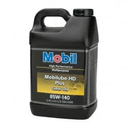 Mobil - 2.5 Gal Bottle, Gear Oil - 26.6 St Viscosity at 100°C, 260 St Viscosity at 40°C - Exact Tooling