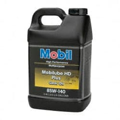 Mobil - 2.5 Gal Bottle, Gear Oil - 26.6 St Viscosity at 100°C, 260 St Viscosity at 40°C - Exact Tooling