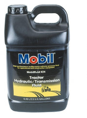 Mobil - 2.5 Gal Bottle Mineral Hydraulic Oil - ISO 46/68, 55 cSt at 40°C & 9.3 cSt at 100°F - Exact Tooling