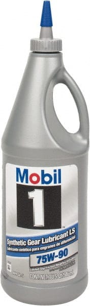 Mobil - 0.25 Gal Bottle, Synthetic Gear Oil - 120 St Viscosity at 40°C, 15.9 St Viscosity at 100°C - Exact Tooling